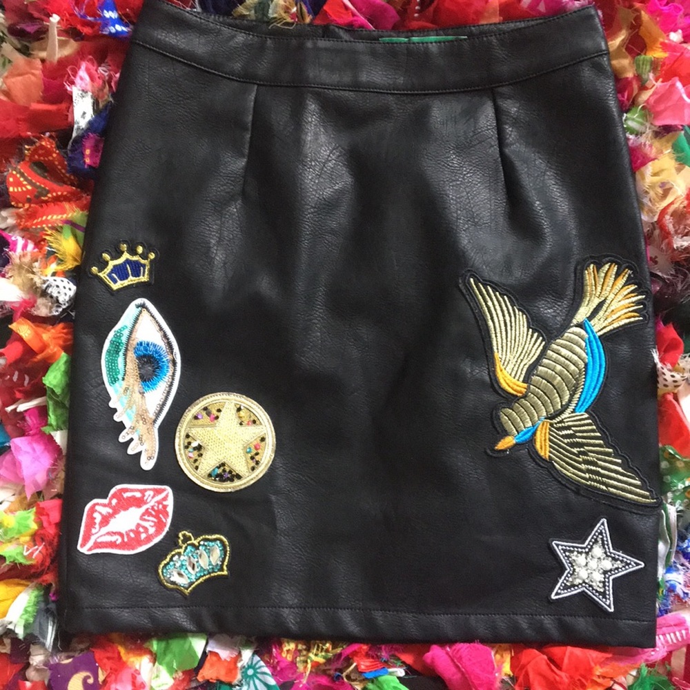 Vegan Leather Skirt